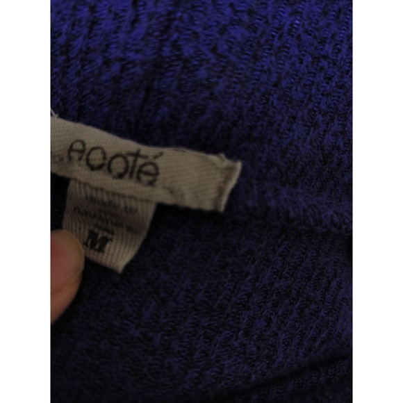 Urban Outfitters Ecote Blue Open Front Knit Cardigan Sweater Women's Size M - Picture 10 of 11